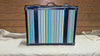 C Wonder Striped Canvas Decorative Retro Luggage