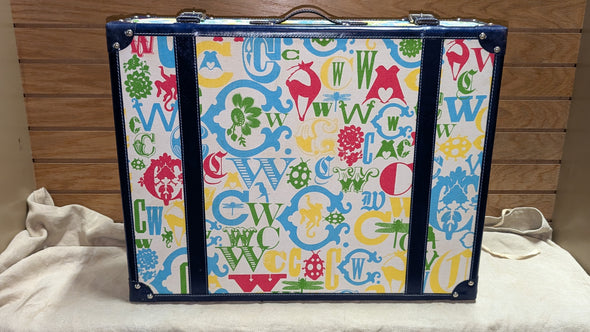 C Wonder Striped Whimsical Decorative Retro Luggage