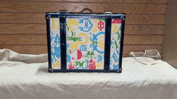 C Wonder Striped Whimsical Decorative Retro Luggage