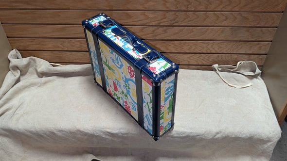C Wonder Striped Whimsical Decorative Retro Luggage