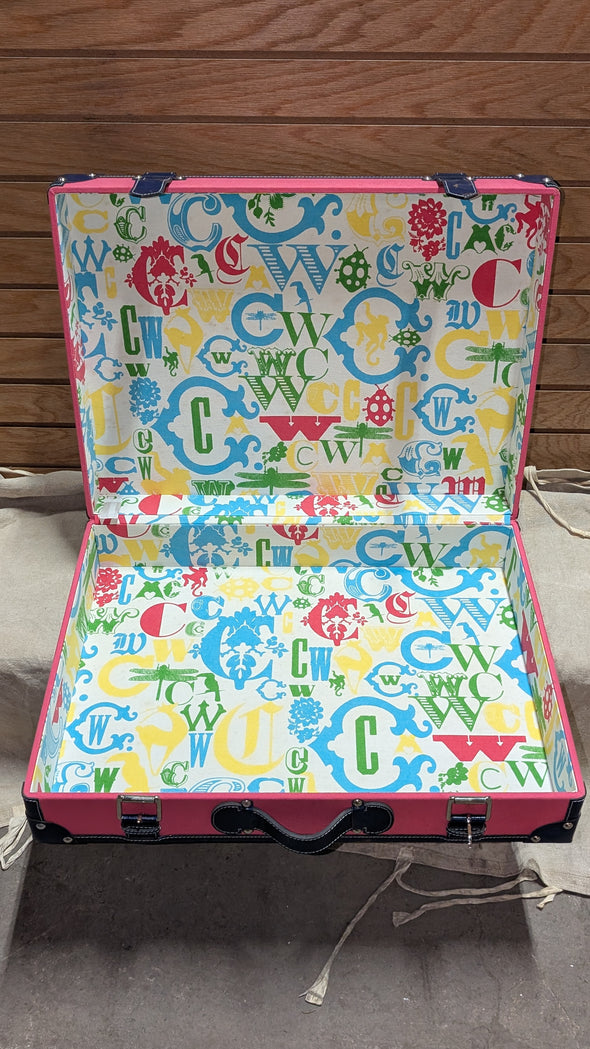 C Wonder Persimmon Canvas Decorative Retro Luggage