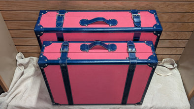 C Wonder Persimmon Canvas Decorative Retro Luggage