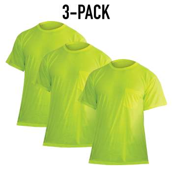 Moisture Wicking Pocket T-Shirt - Safety Green
