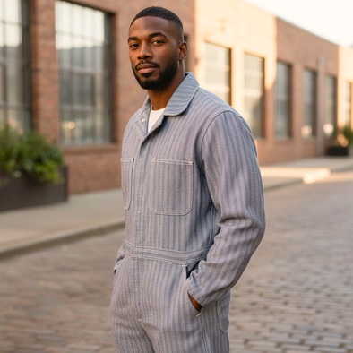 Vintage Locomotive Herringbone Work Coverall, *Fashion*