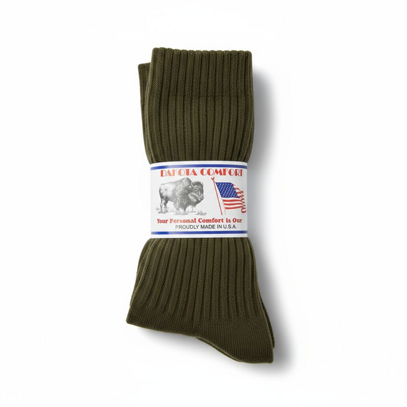 Dakota Outwear Co. Anti-Microbial Boot Socks Army Green, 3 Pack Large