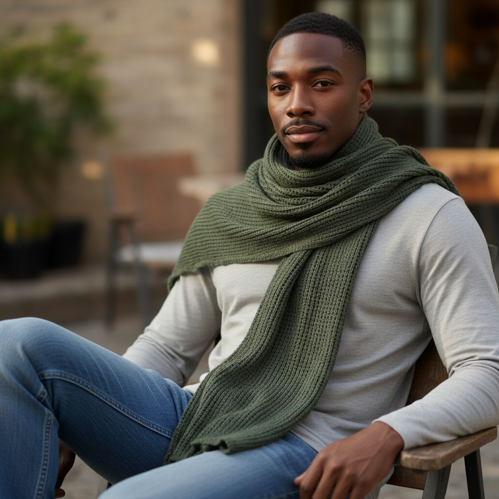 Vintage Canadian Forces Extra Large Military Scarf