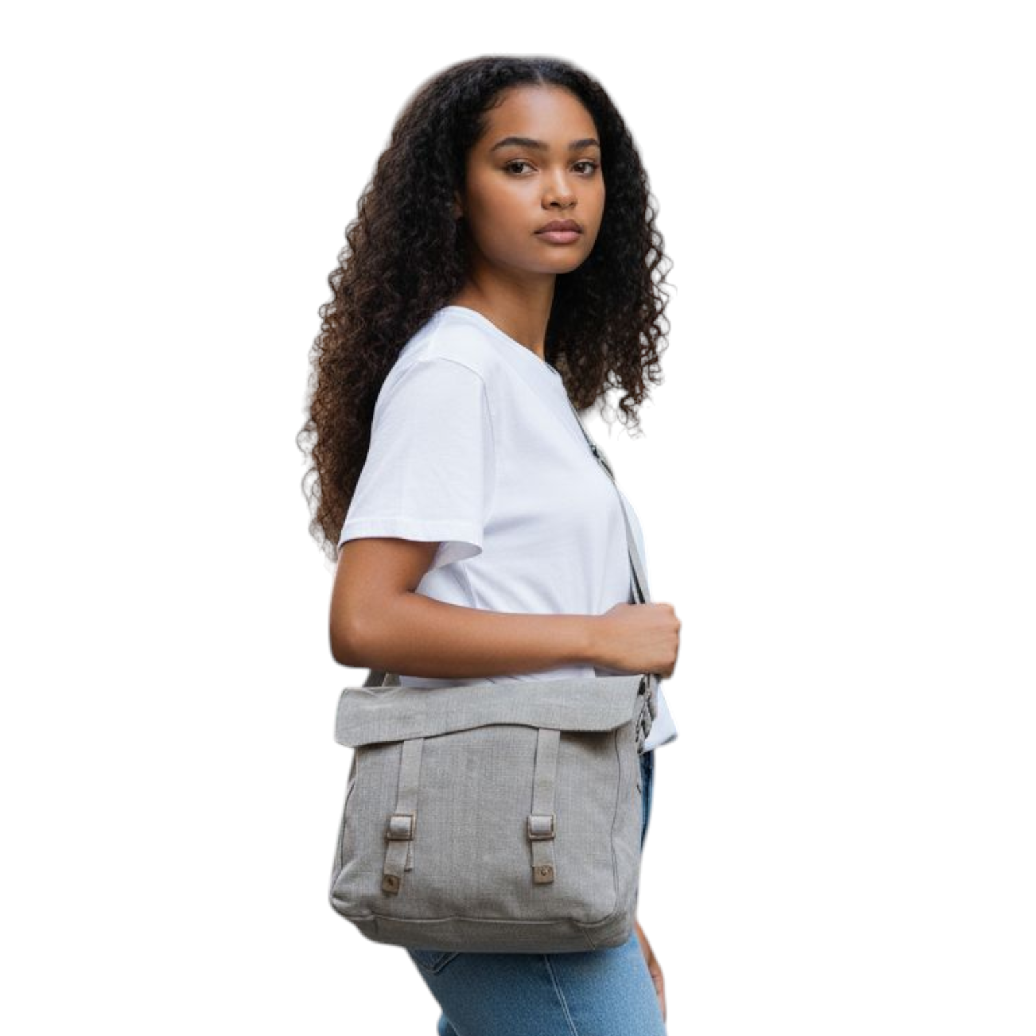 Vintage Post-WWII Belgium P37 Blue-Gray Haversack (Straps Sold Separately)