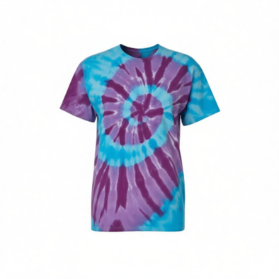 Typhoon T-shirt Blue and Purple Spiral Tie-Dye