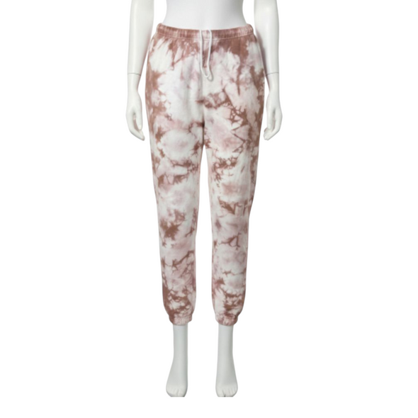 Fleece Sweatpants Joggers Crystal Copper Red and Brown Tie-Dye 669/670 973VR