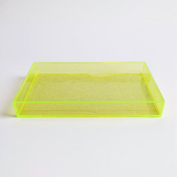 C. Wonder Neon Yellow Acrylic Display Valet Tray