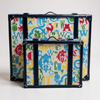 C. Wonder Whimsical Blue and White Decorative Retro Luggage