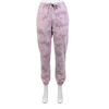 Fleece Sweatpants Joggers Quartz Pink and Grey Crush Tie-Dye