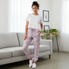 Fleece Sweatpants Joggers Quartz Pink and Grey Crush Tie-Dye