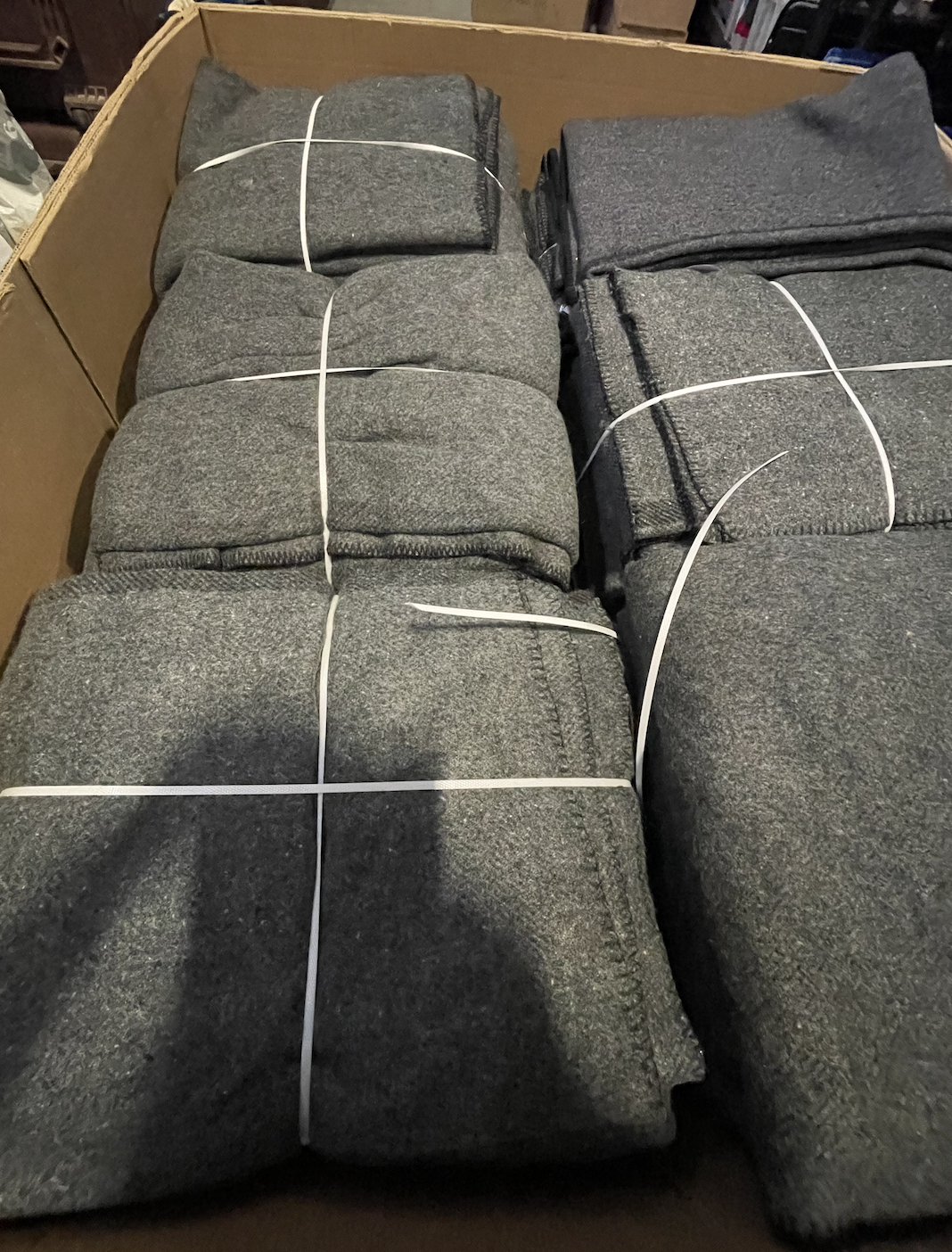 Authentic 1950's Canadian Civil Defense Wool Blanket, Brand New *Very RARE*