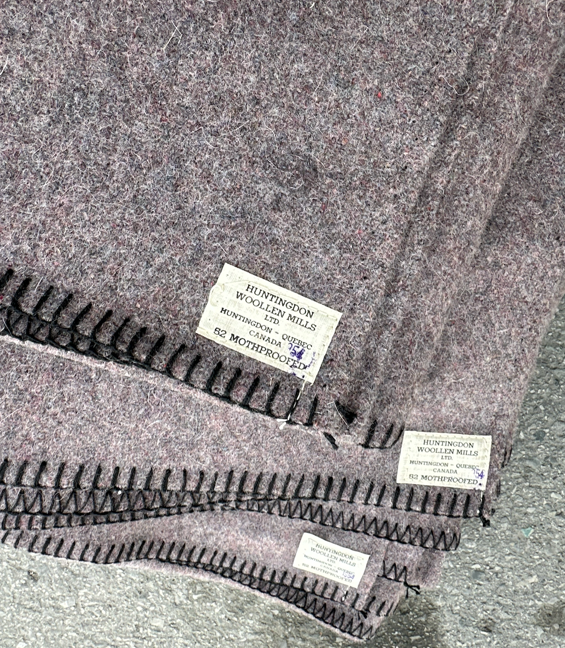 Authentic 1950's Canadian Civil Defense Wool Blanket, Brand New *Very RARE*