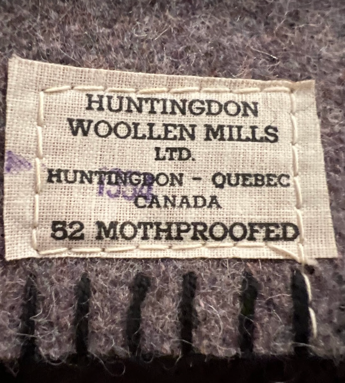 Authentic 1950's Canadian Civil Defense Wool Blanket, Brand New *Very RARE*