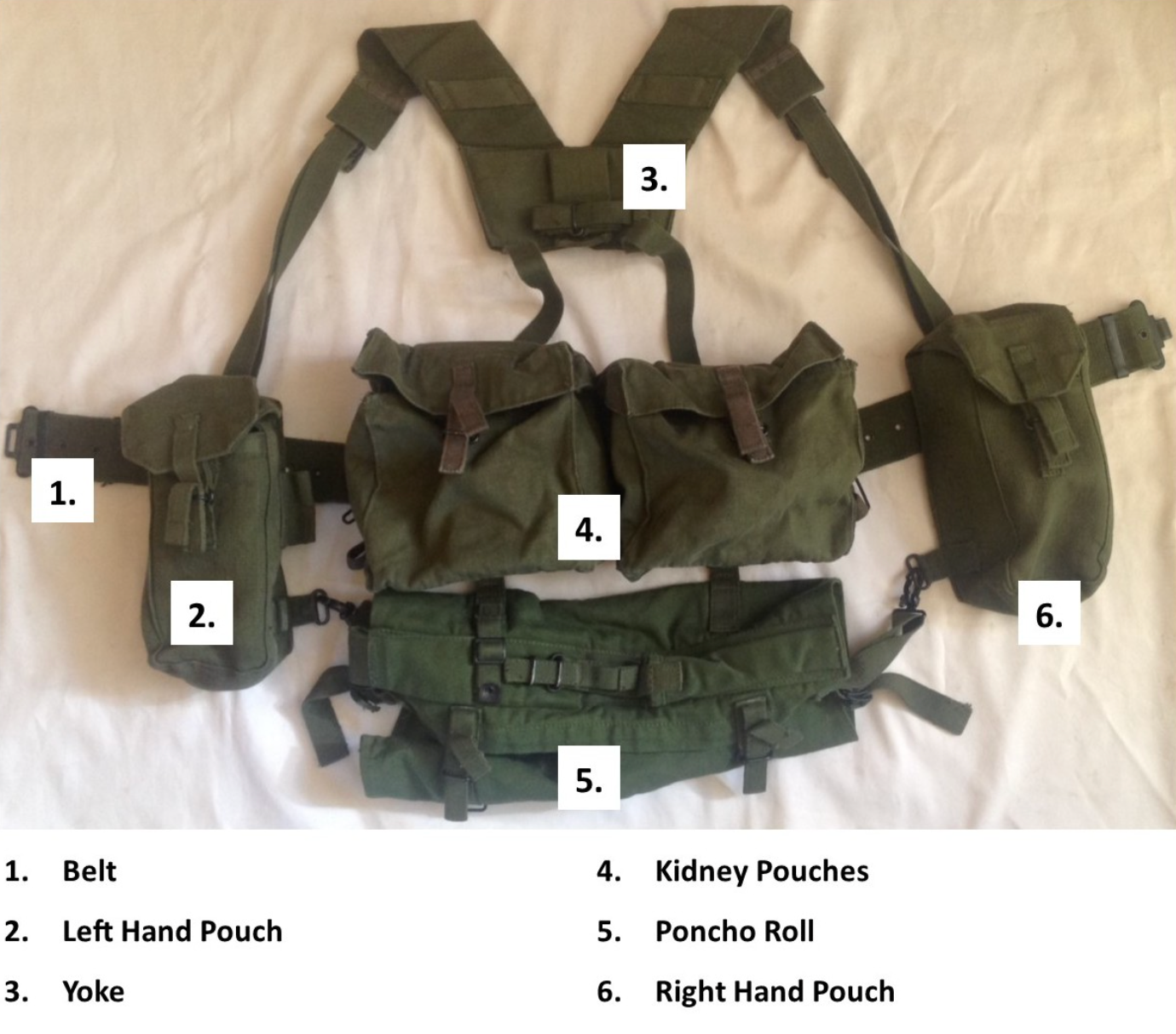 Vintage British P58 Web Equipment 8-Piece Set - The REAL Deal ...