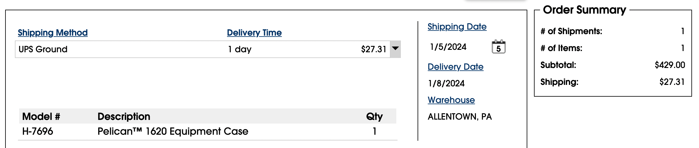 New Pelican™ 1620 Protector Case™  *SUPER BUY*