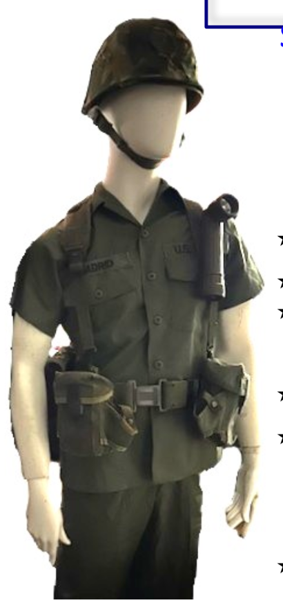 OUTFITTERS: "American Serviceman, 1960's-1980's" Reg Price $410+