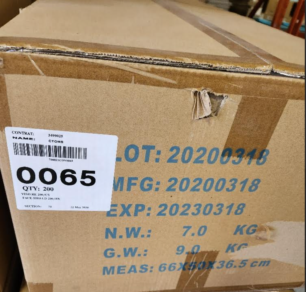 Case of 200 Face Shields, Brand New but Expired but still work great. *SPECIAL*