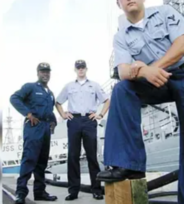 Authentic Navy Bell Bottom Dungaree Pants *REAL and RARE*