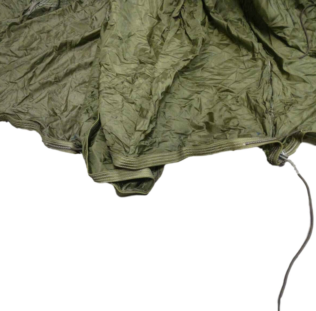 Vintage US Military Green 64 FT Diameter G-12 Cargo Parachute