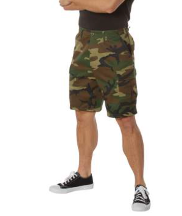 Tactical Camo BDU Shorts – Durable Military Cargo Shorts