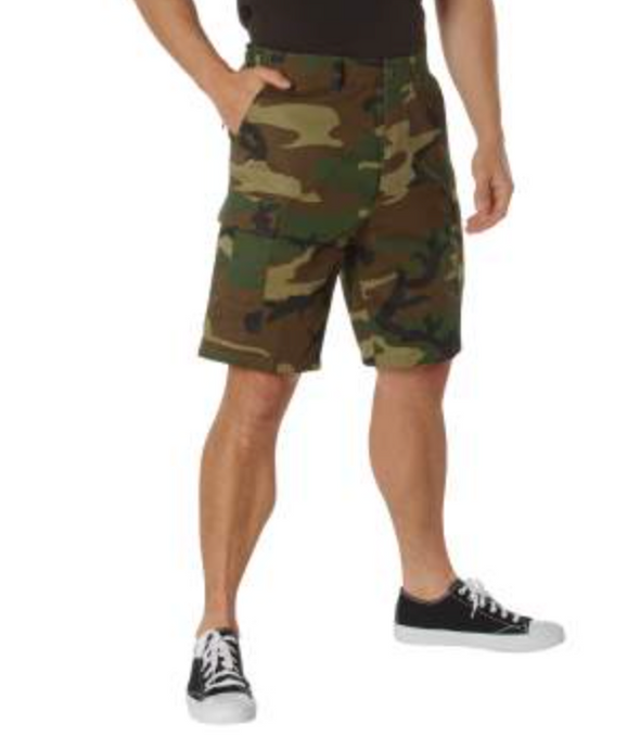 Tactical Camo BDU Shorts – Durable Military Cargo Shorts