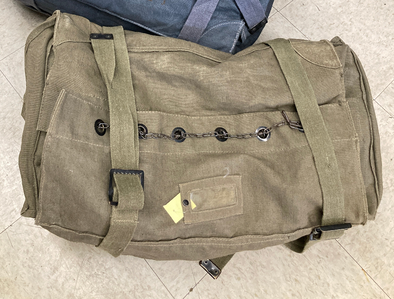 Vintage Italian Canvas Duffle Bag