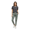 Fleece Sweatpants Joggers Tank Green and Grey Crush Tie-Dye