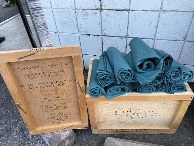 Canadian Medical Cotton Bed Sheets, NEW and REAL 1960's *Rare*