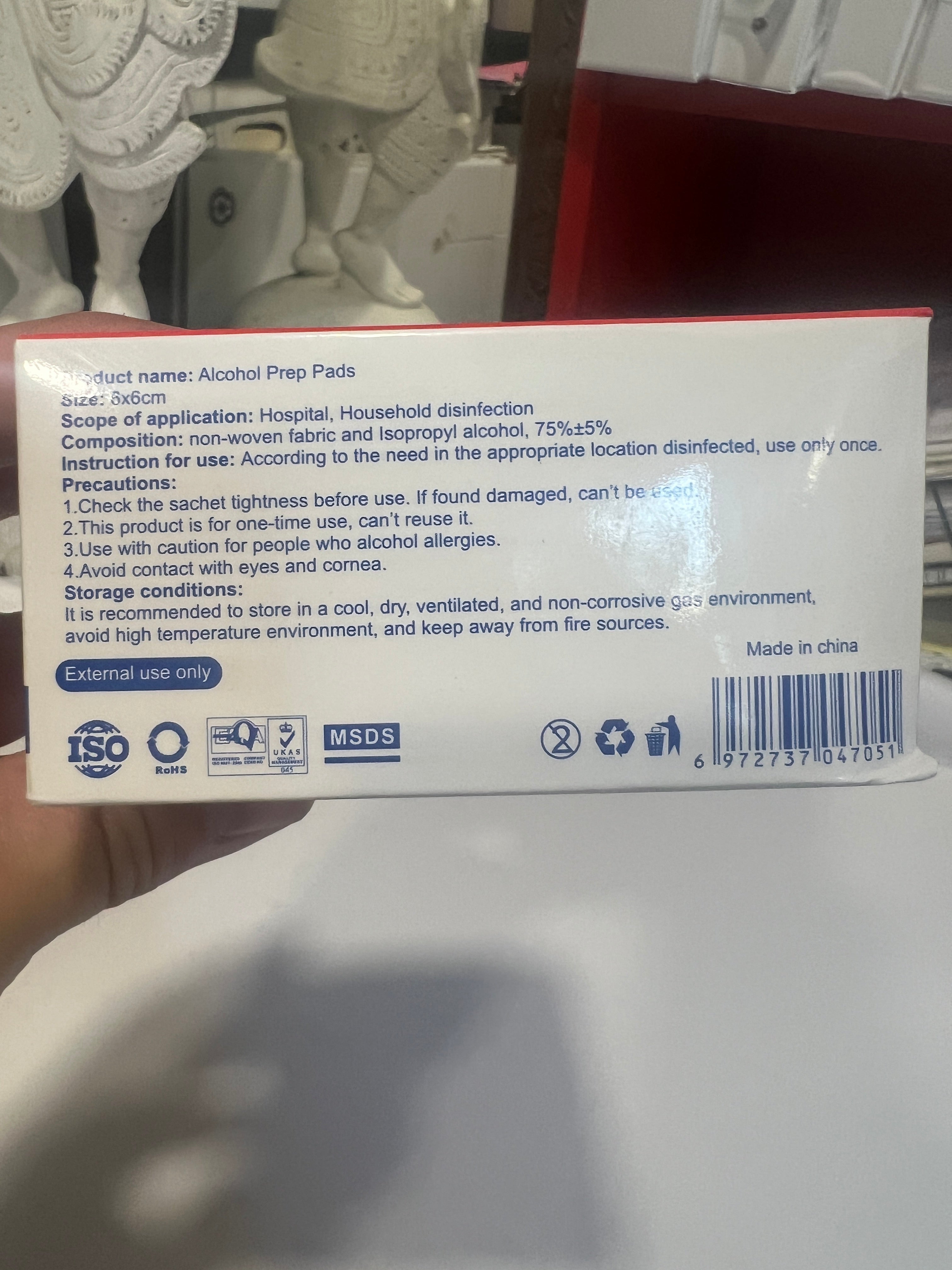 (4 Pack) New Alcohol Prep Pads, Box of 100 pads *Weekend Special*