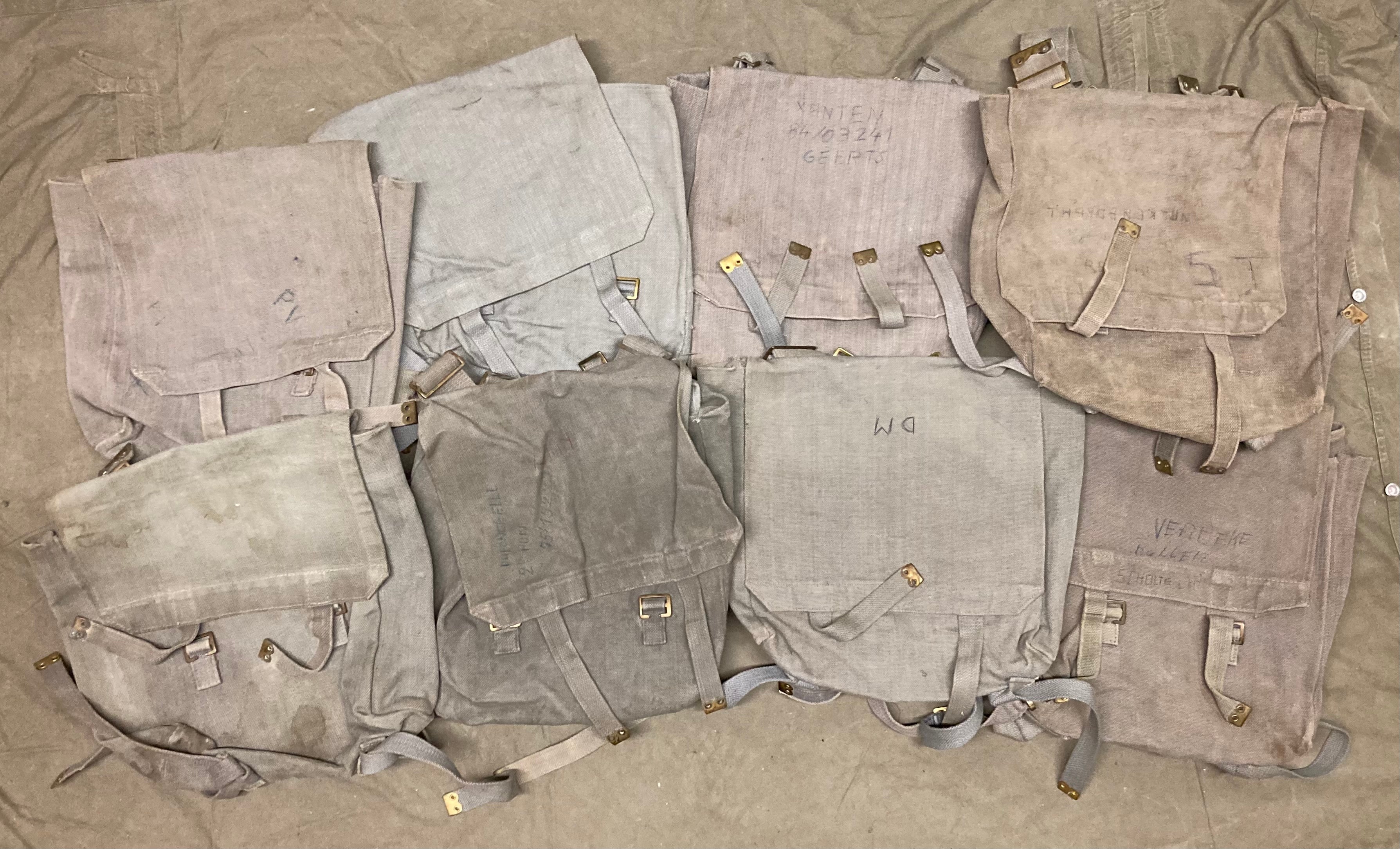 P37 Backpack with Straps Blue-Gray British RAF WWII & Postwar