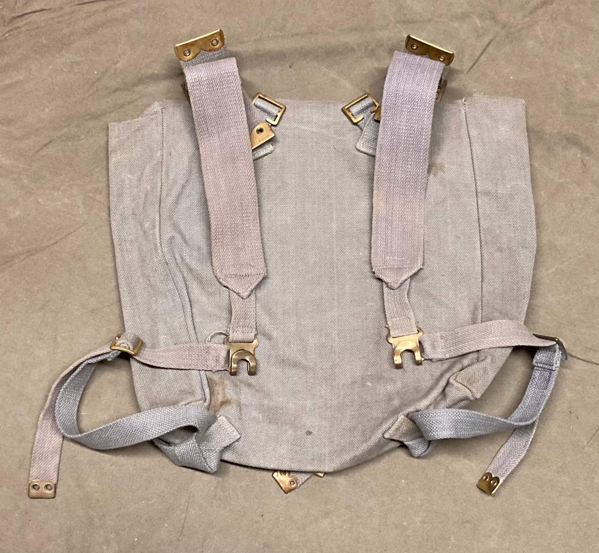 P37 Backpack with Straps Blue-Gray British RAF WWII & Postwar