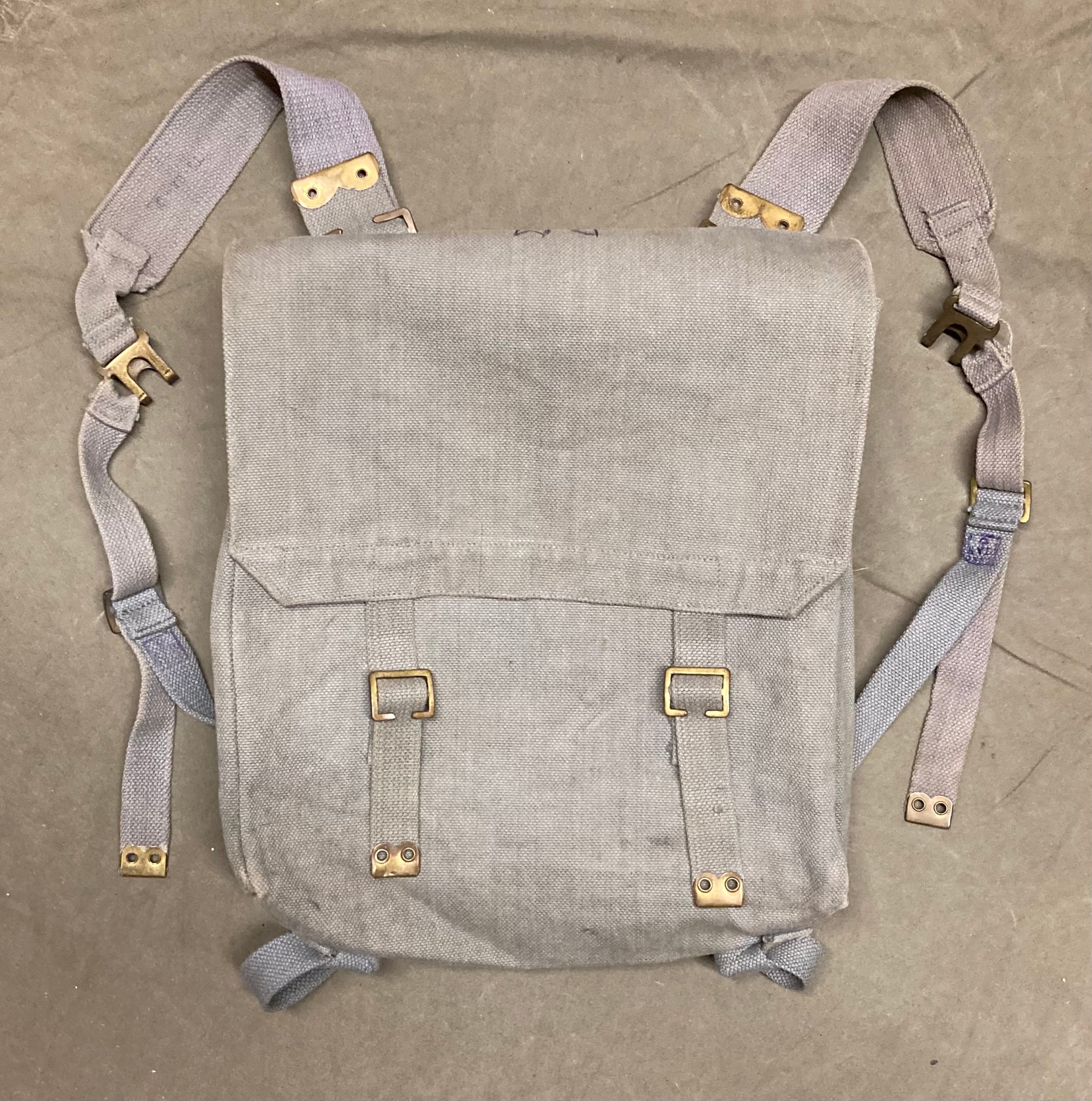 P37 Backpack with Straps Blue-Gray British RAF WWII & Postwar