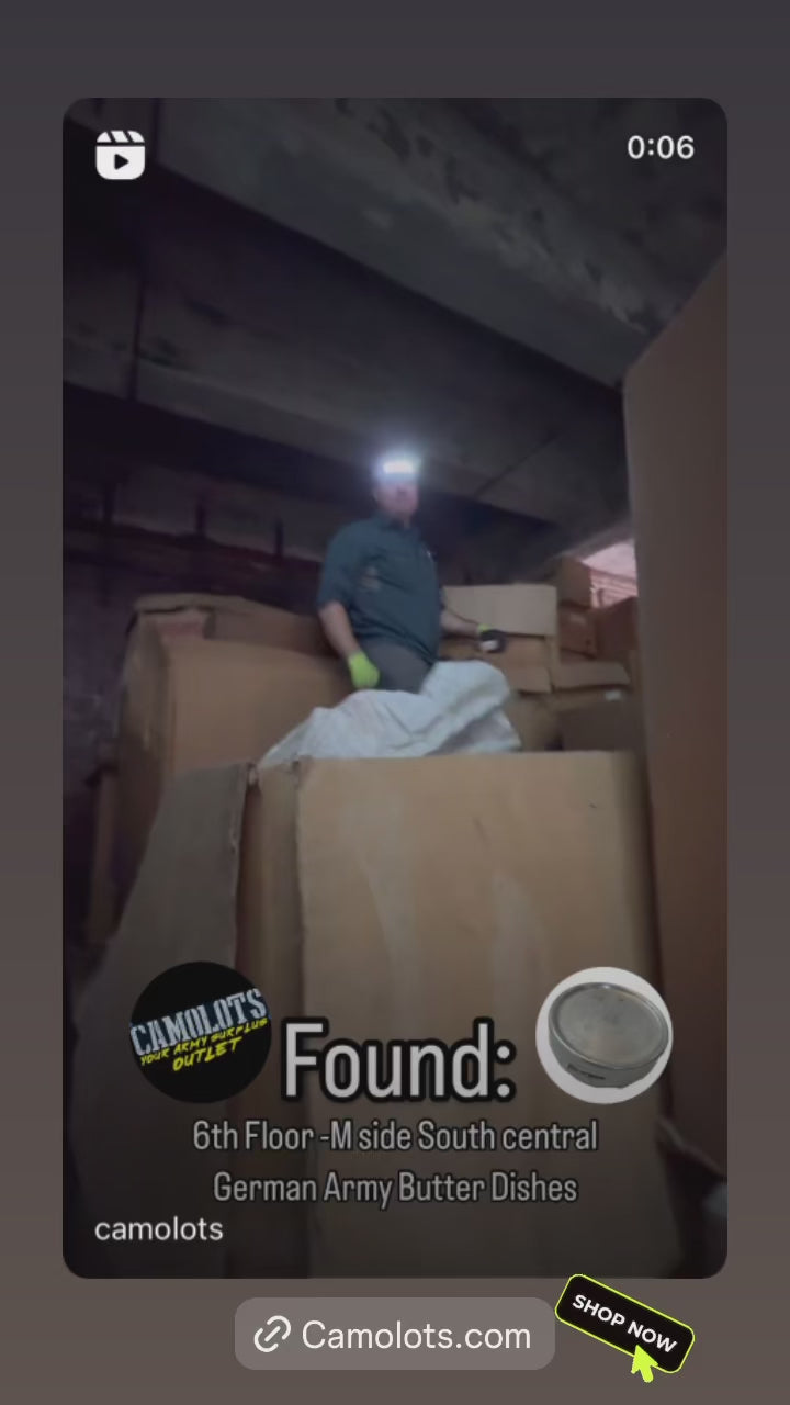 West German Military Bundeswehr Aluminum Butter Dish