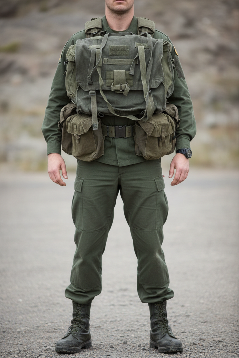 P58 Web Equipment Set Green British Cold War Era