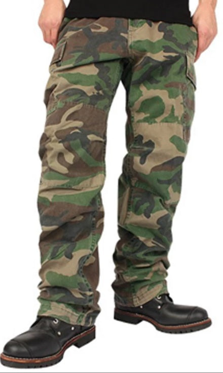 Tactical BDU Pants Camo Cargo Uniform 6 Pocket Camouflage Military Army  Fatigues