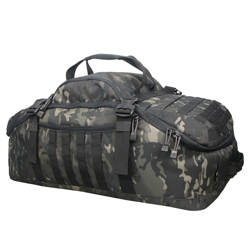Vintage Camouflage Duffel Bag Tote Camo Hunting Fatigues 