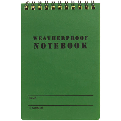 Military Style Weatherproof Notebook (4" x 6")