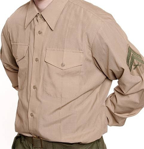 Vintage USMC Long Sleeve Dress Shirt