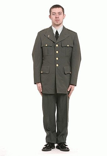 US Army Class A Dress Piece Uniform Shirt Only MD 15 neck)