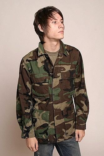 New 1990s US army woodland BDU camouflage jacket coat camo military ripstop