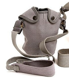 Canteen Cover with Shoulder Strap Blue-Gray Belgium Cold War Era
