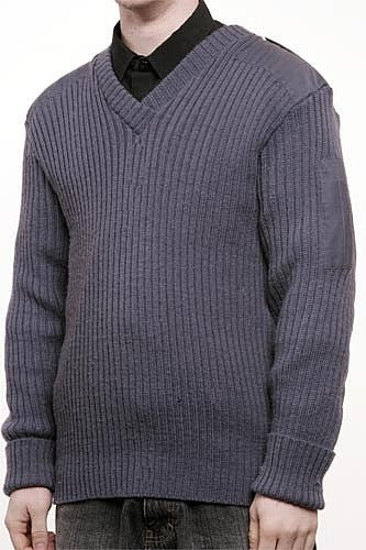 Men's Vintage British Air Force V-Neck Sweater