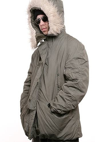 USAF N3B Extreme Cold Weather Parka Arctic Snorkel Jacket Medium