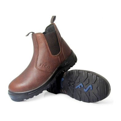 Hercules Slip On Brown Leather Composite Toe Work Boot