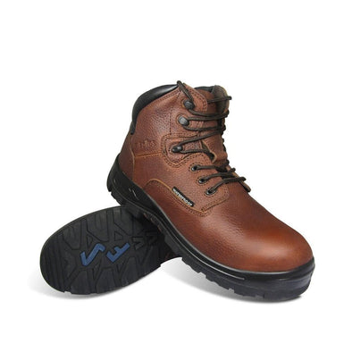 Poseidon Waterproof Brown Leather Composite Toe Work Boot