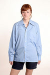 Women's Wing Collar Dress Shirt 1-Pocket Style