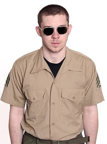 Vintage USMC Short Sleeve Dress Shirt